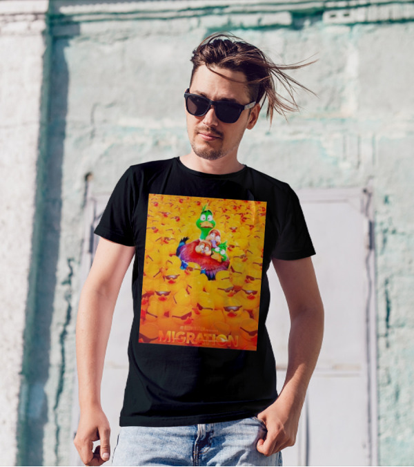 Illumination Presents Migration Ducks In Sunglasses Scene T-Shirt