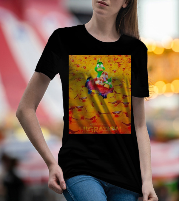 Illumination Presents Migration Ducks In Sunglasses Scene T-Shirt