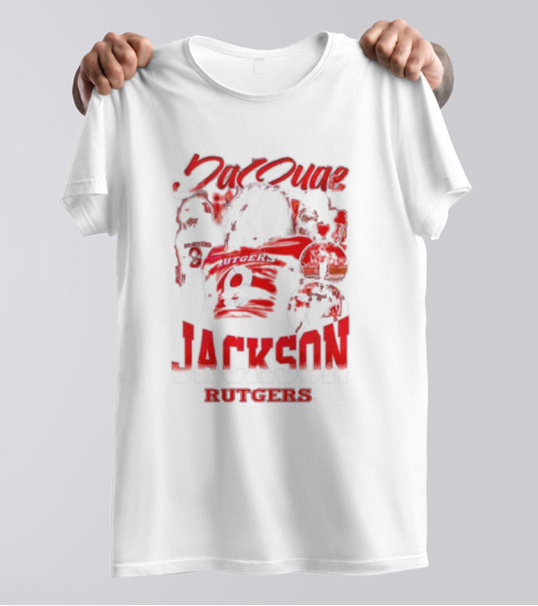 JaQuae Jackson Rutgers Vintage Football Number 9 T-Shirt