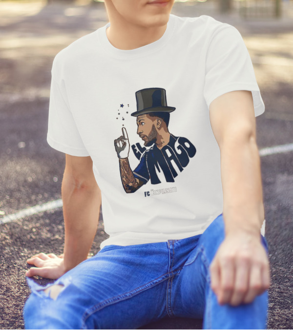 FC Cincinnati Luciano Acosta El Mago Magic Top Hat Tattoos T-Shirt