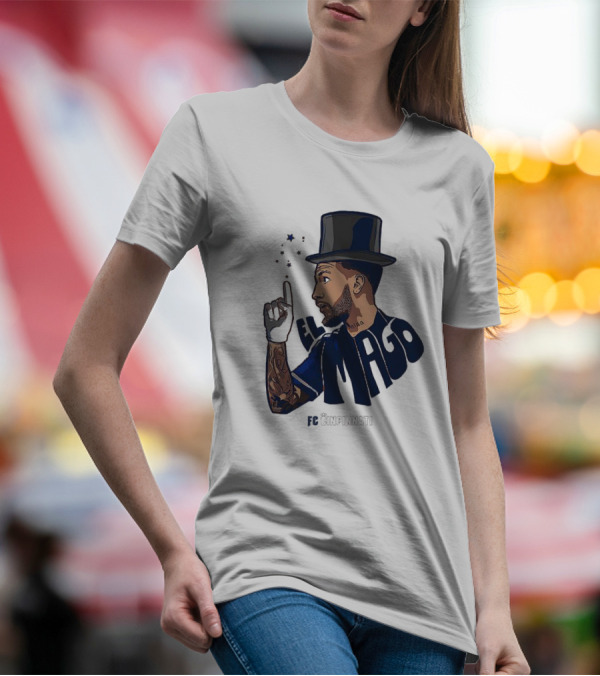 FC Cincinnati Luciano Acosta El Mago Magic Top Hat Tattoos T-Shirt
