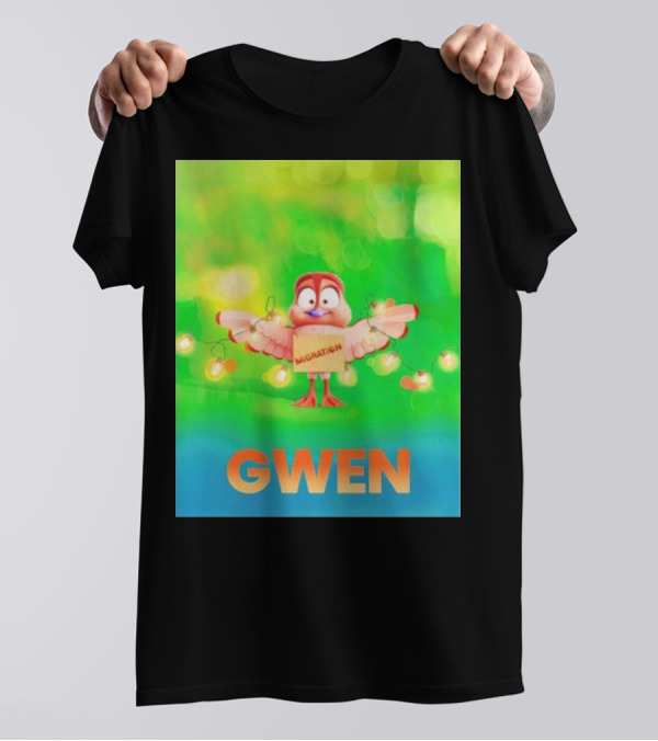 Migration Gwen Festive Bird Animation T-Shirt