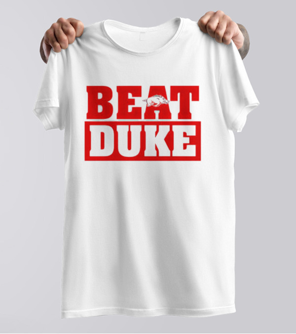 Arkansas Razorbacks Beat Duke Red T-Shirt