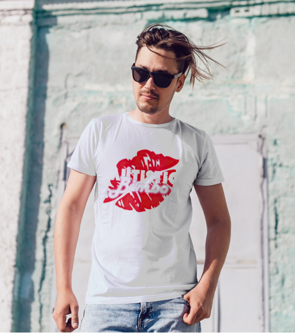 Autistic Bimbo Bold Red Lips T-Shirt