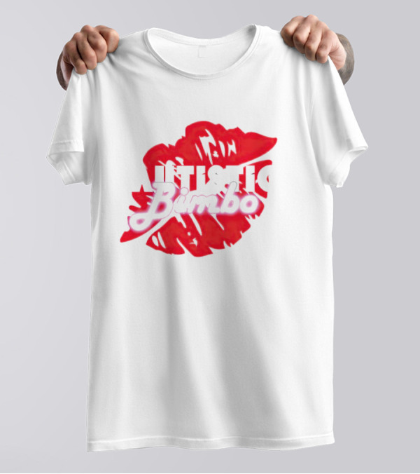 Autistic Bimbo Bold Red Lips T-Shirt