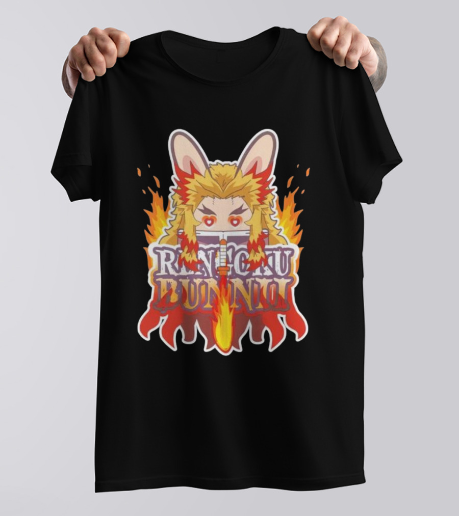Bunnii Gang Rengoku Bunnii Fire Ears T-Shirt