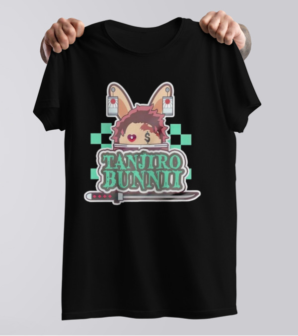 Tanjiro Bunnii Samurai Sword Anime T-Shirt