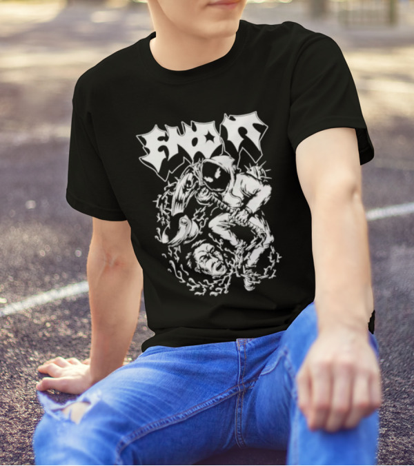 End It Cop Barbed Wire Hoodie Mask T-Shirt
