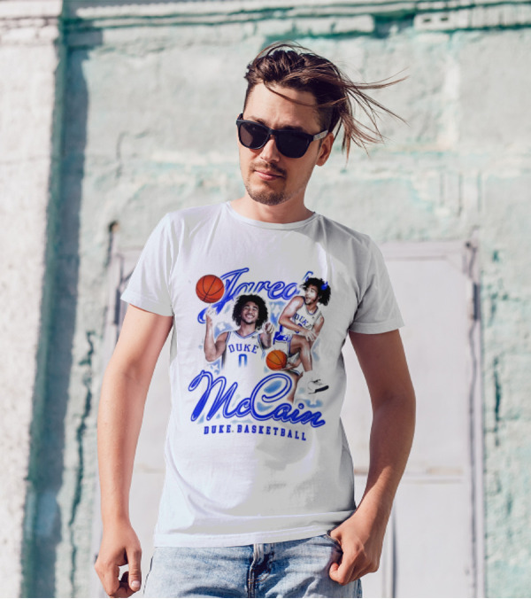 Jared McCain Duke Basketball Player With Ball T-Shirt