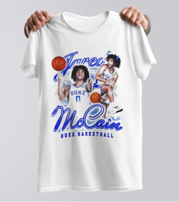 Jared McCain Duke Basketball Player With Ball T-Shirt