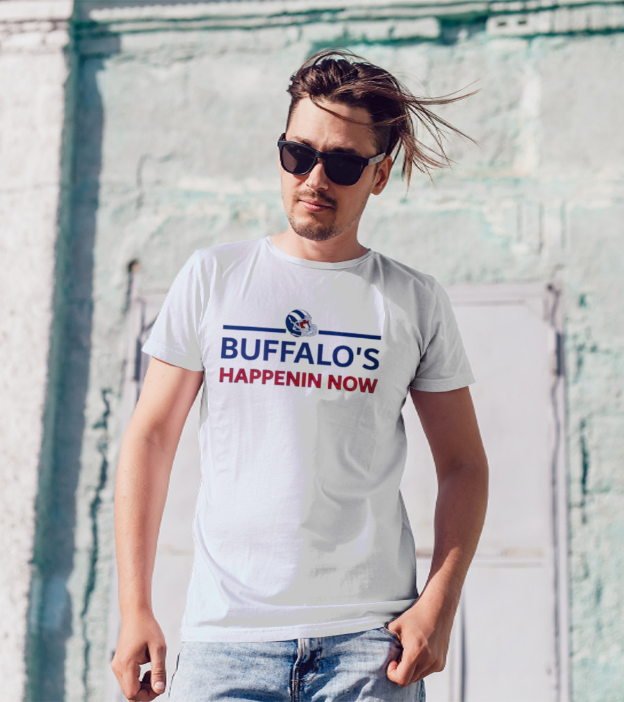 Buffalo’s Happenin Now Football Helmet T-Shirt