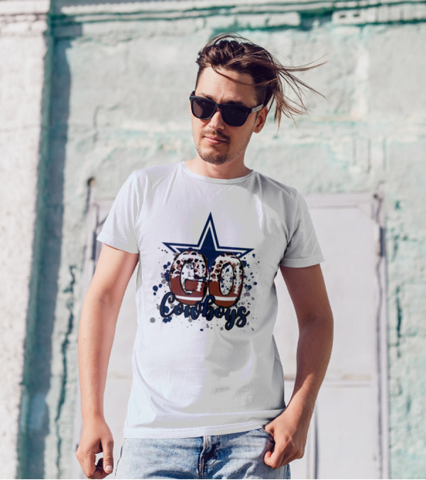 Go Cowboys Leopard Star T-Shirt