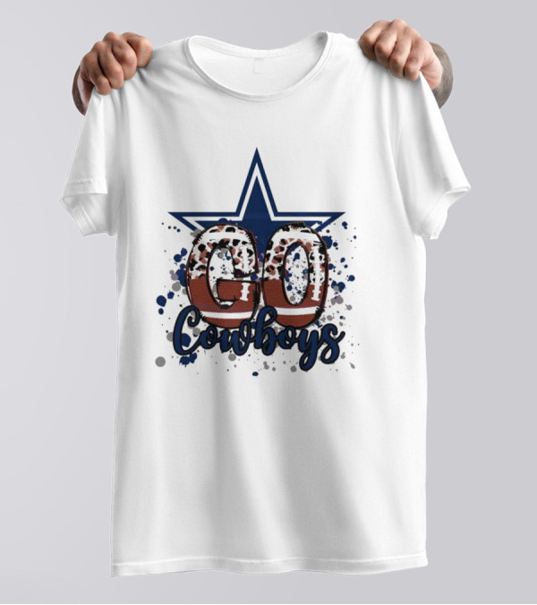 Go Cowboys Leopard Star T-Shirt
