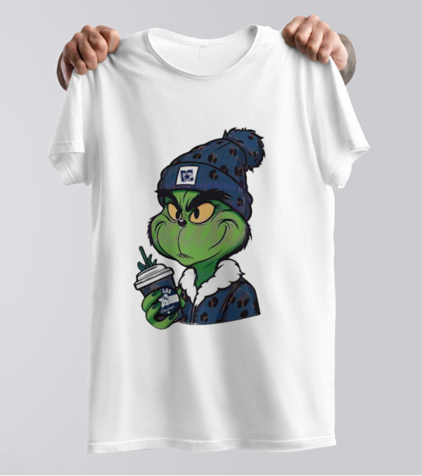 Grinch Boujee Dallas Leopard Print Winter Beanie Coffee Cup Sports T-Shirt