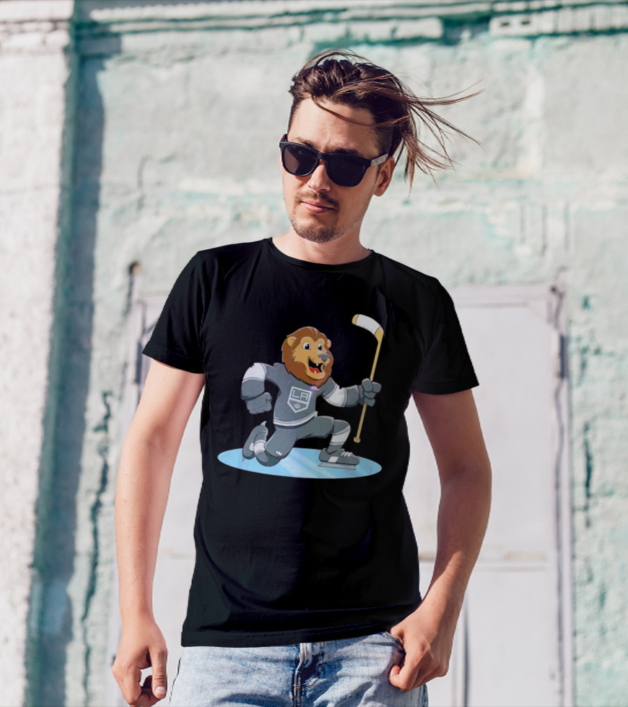 Kings Child Bailey Celebrate LA Hockey Lion Mascot T-Shirt