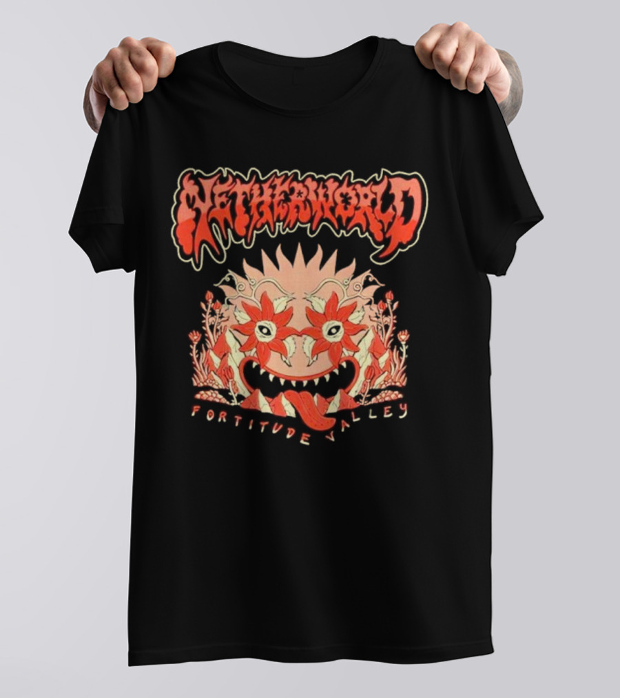 Netherworld Fortitude Valley Arcade Ghastly Floral T-Shirt