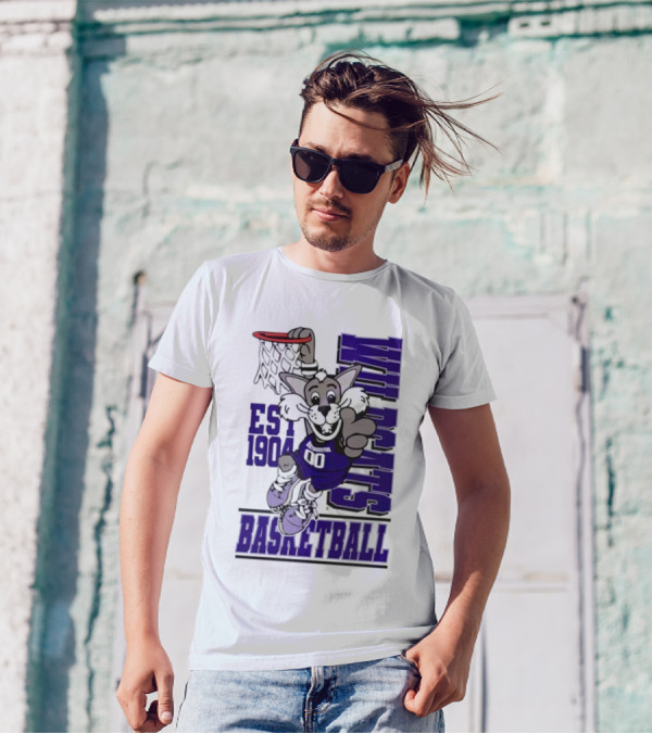 Northwestern Wildcats Basketball Willie Dunk Est 1904 T-Shirt