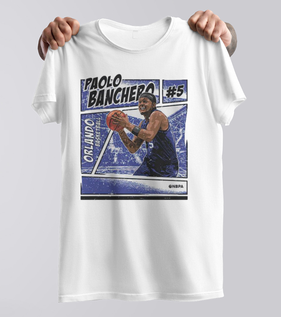 Paolo Banchero Orlando Basketball #5 NBPA Comic T-Shirt