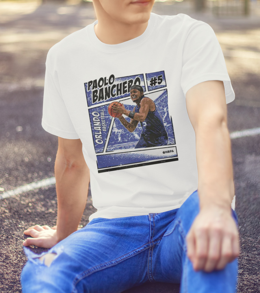 Paolo Banchero Orlando Basketball #5 NBPA Comic T-Shirt