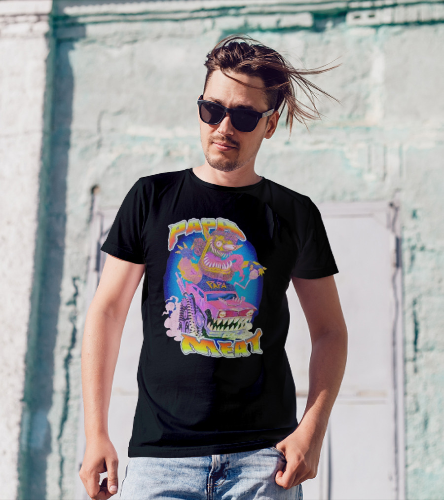 Papa Meat Monster Truck Adventure T-Shirt