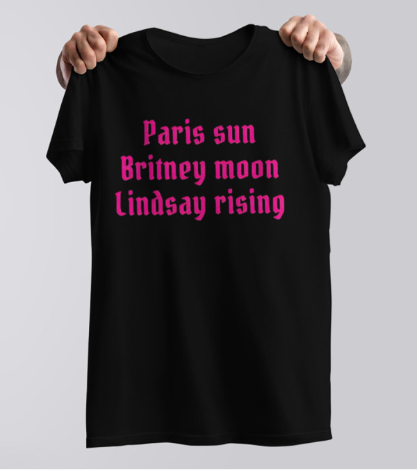 Paris Sun Britney Moon Lindsay Rising Nostalgia Retro T-Shirt