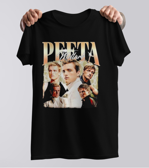 Peeta Mellark Actor Vintage Style Collage T-Shirt