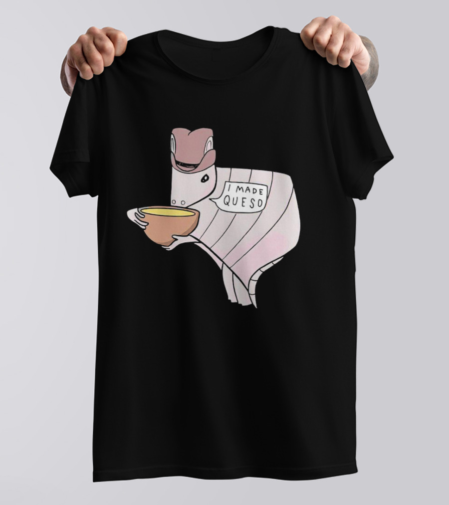 Quesodillo I Made Queso Armadillo Holding Cheese Bowl T-Shirt