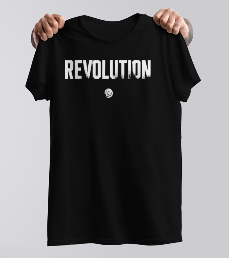 Revolutionx Revolution White Text With Circular T-Shirt