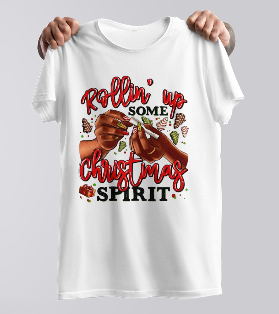 Rollin’ Up Some Christmas Spirit With Festive Candy Canes And Holiday Cheer T-Shirt