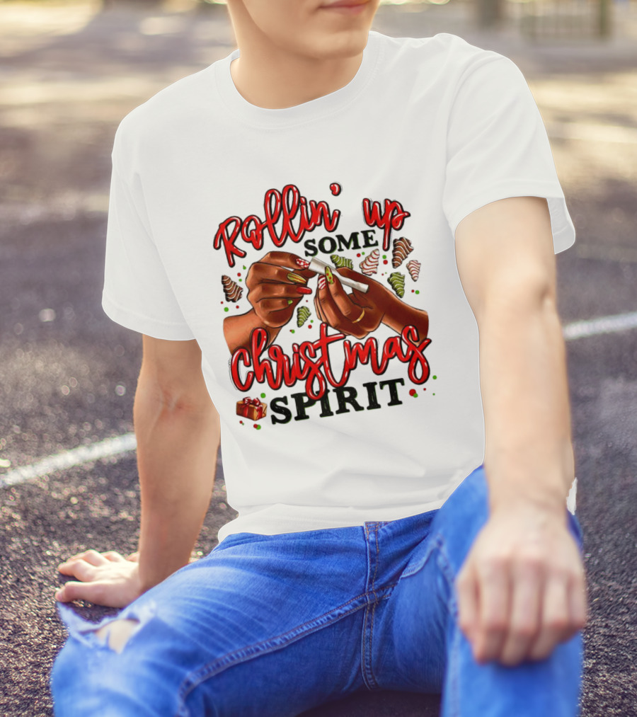 Rollin’ Up Some Christmas Spirit With Festive Candy Canes And Holiday Cheer T-Shirt