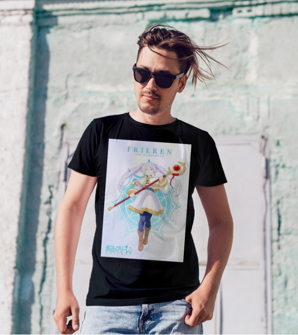Frieren Beyond Journey's End Sousou No Frieren Anime Character Wand T-Shirt
