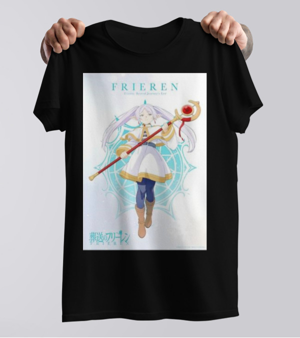 Frieren Beyond Journey's End Sousou No Frieren Anime Character Wand T-Shirt