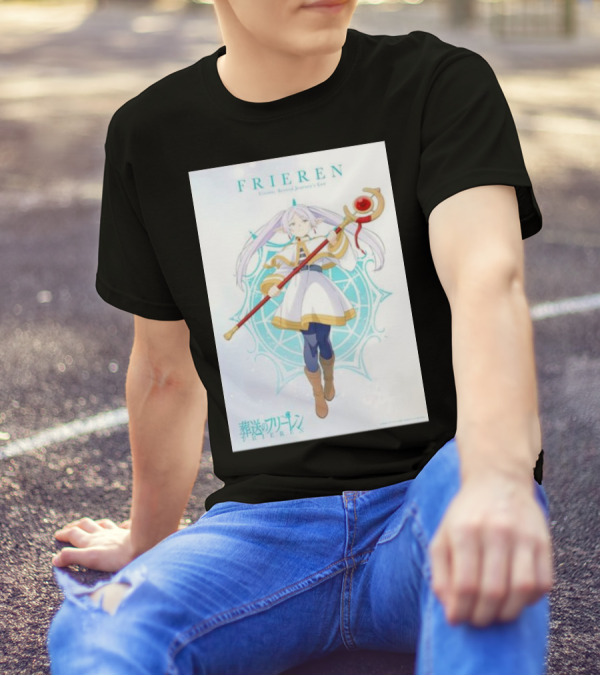 Frieren Beyond Journey's End Sousou No Frieren Anime Character Wand T-Shirt
