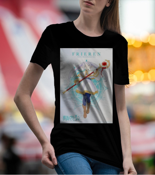 Frieren Beyond Journey's End Sousou No Frieren Anime Character Wand T-Shirt