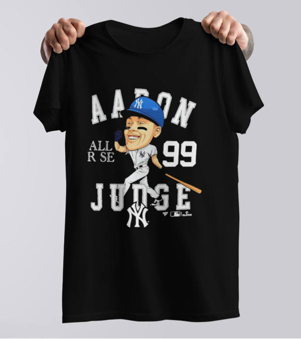 Aaron Judge All Rise 99 NY Yankees Caricature T-Shirt