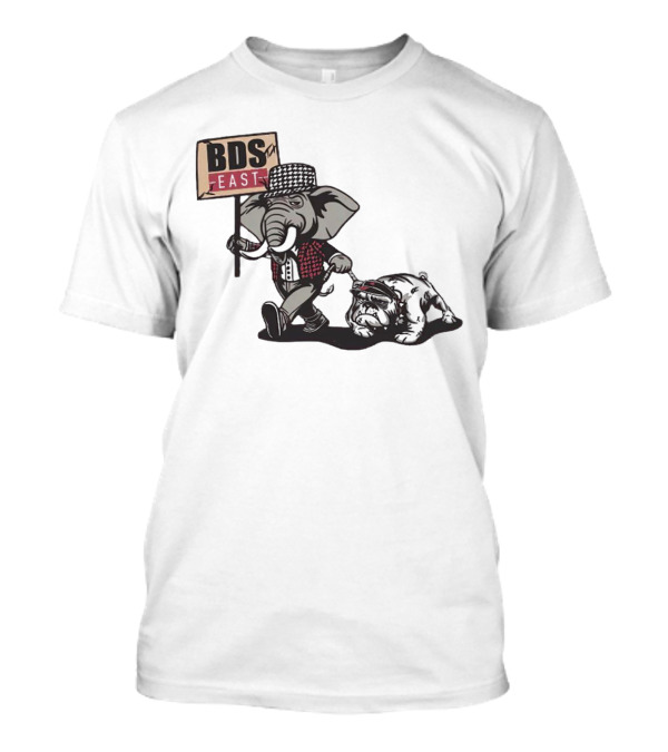 Alabama SEC Championship BDS East Elephant And Bulldog Mascots T-Shirt