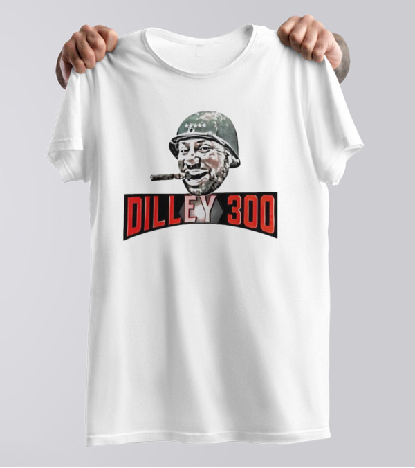 Dilley 300 Military Style Helmet Cigar Laughing Soldier T-Shirt
