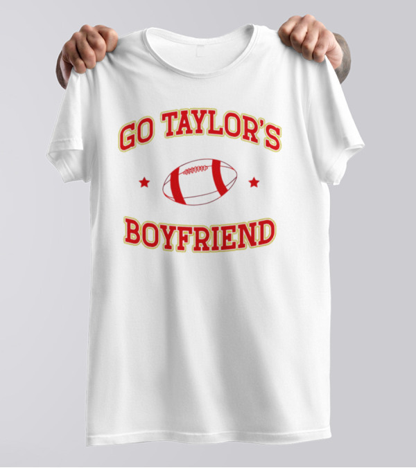 Go Taylor's Boyfriend Football Christmas T-Shirt