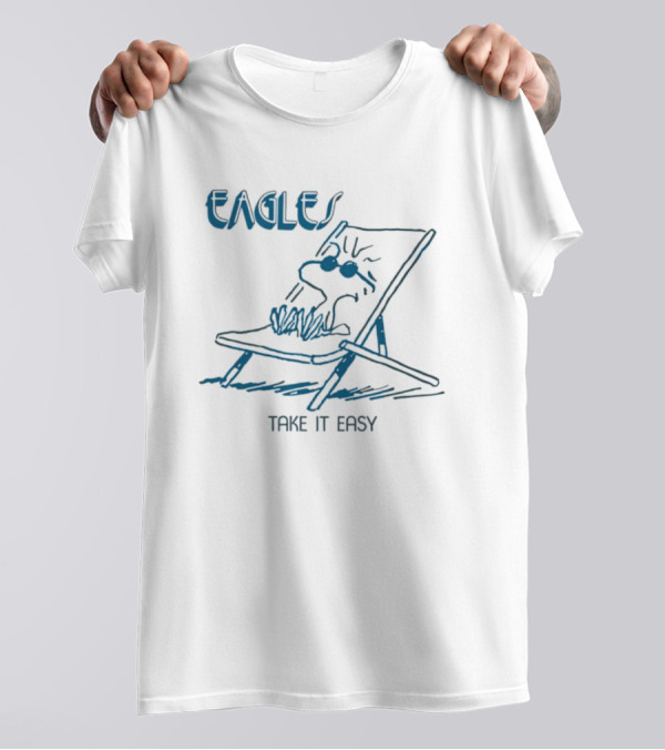 Eagle Take It Easy Woodstock Deck Chair Relaxation T-Shirt