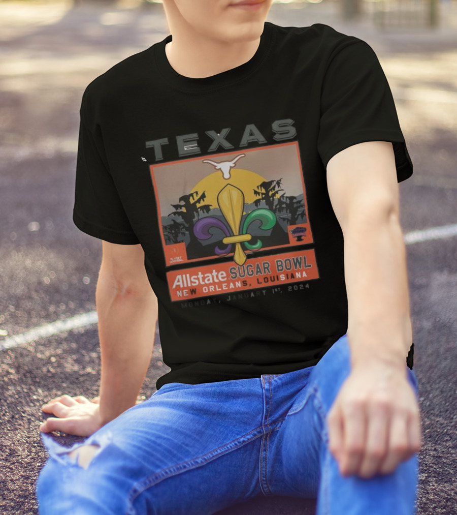 Texas Longhorns 2024 Allstate Sugar Bowl New Orleans Louisiana January 1st T-Shirt