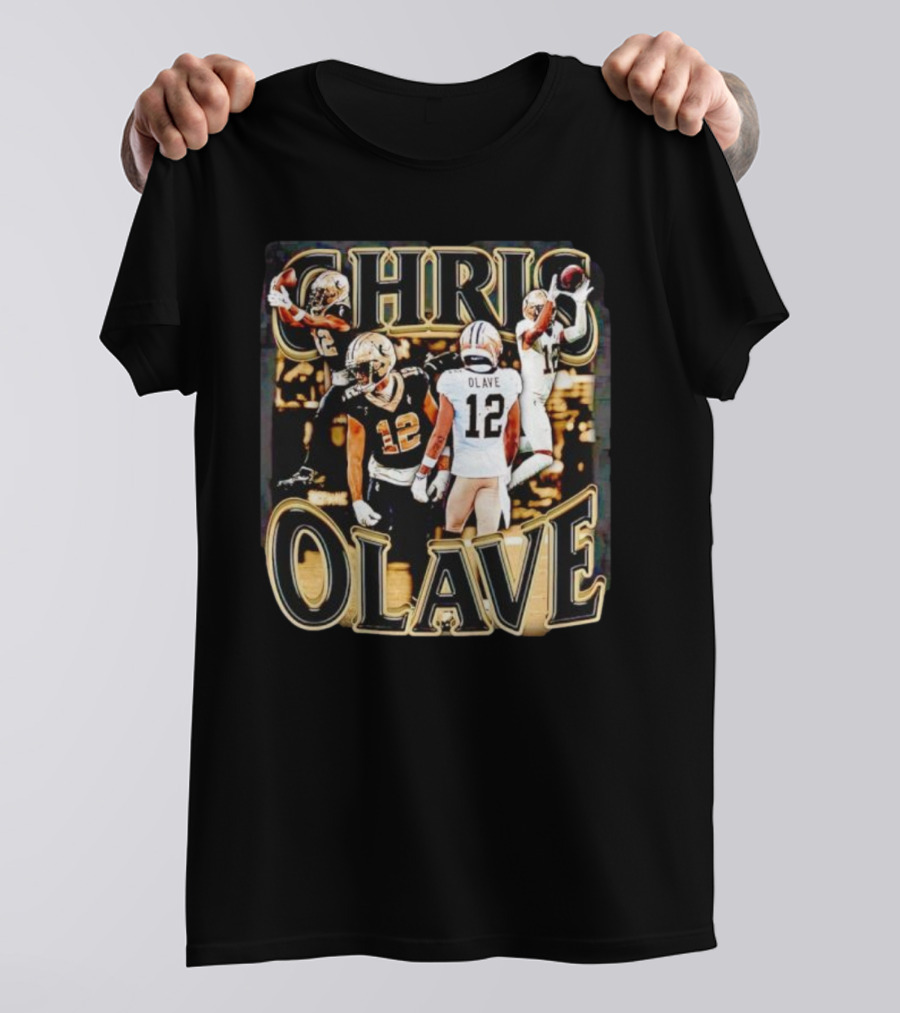 Chris Olave Nola Dreams 12 Saints Football Icons T-Shirt