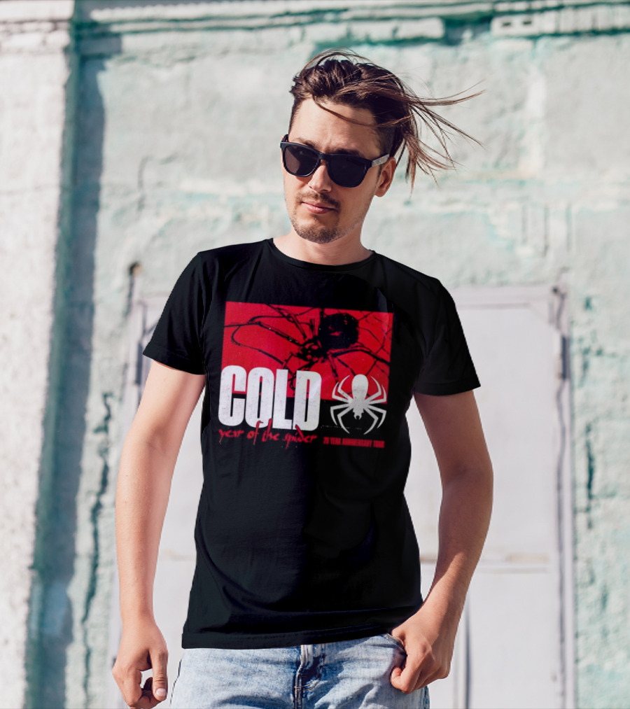 Cold Year Of The Spider 20 Year Anniversary Tour Red And Black Spider T-Shirt