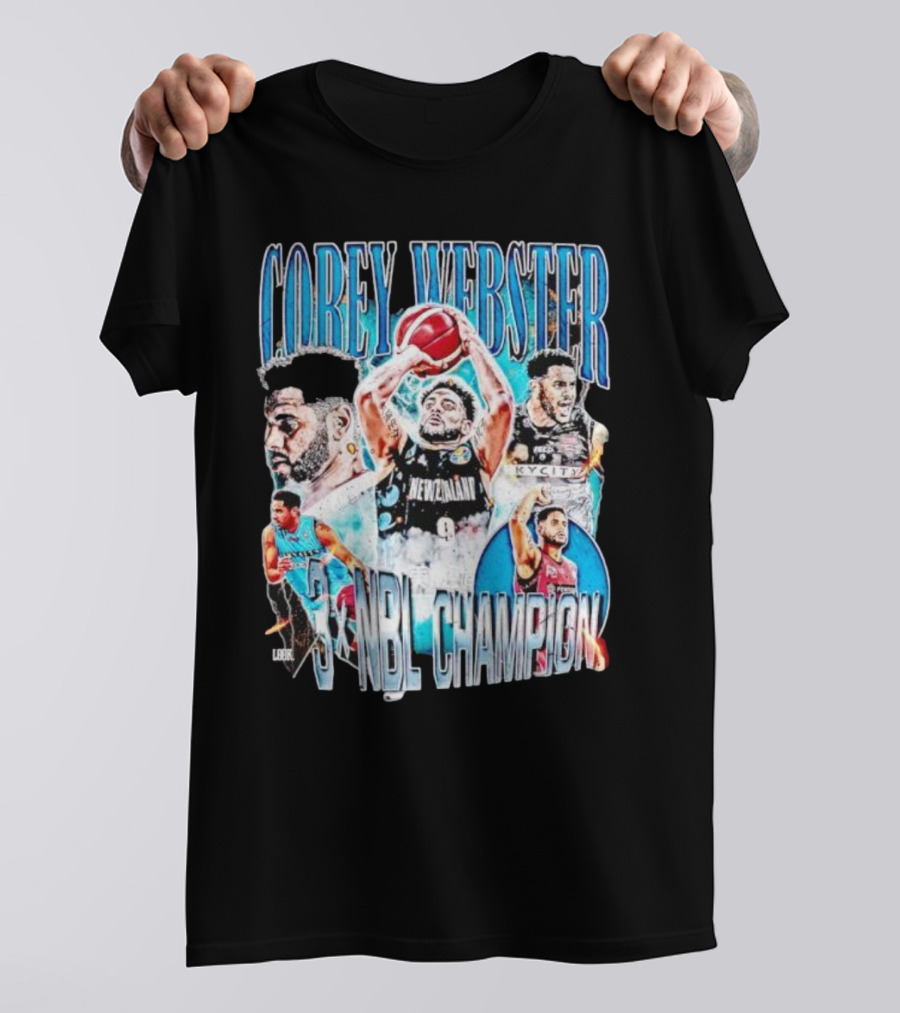 COREY WEBSTER 3X NBL CHAMPION NEW ZEALAND BASKETBALL PLAYER T-Shirt