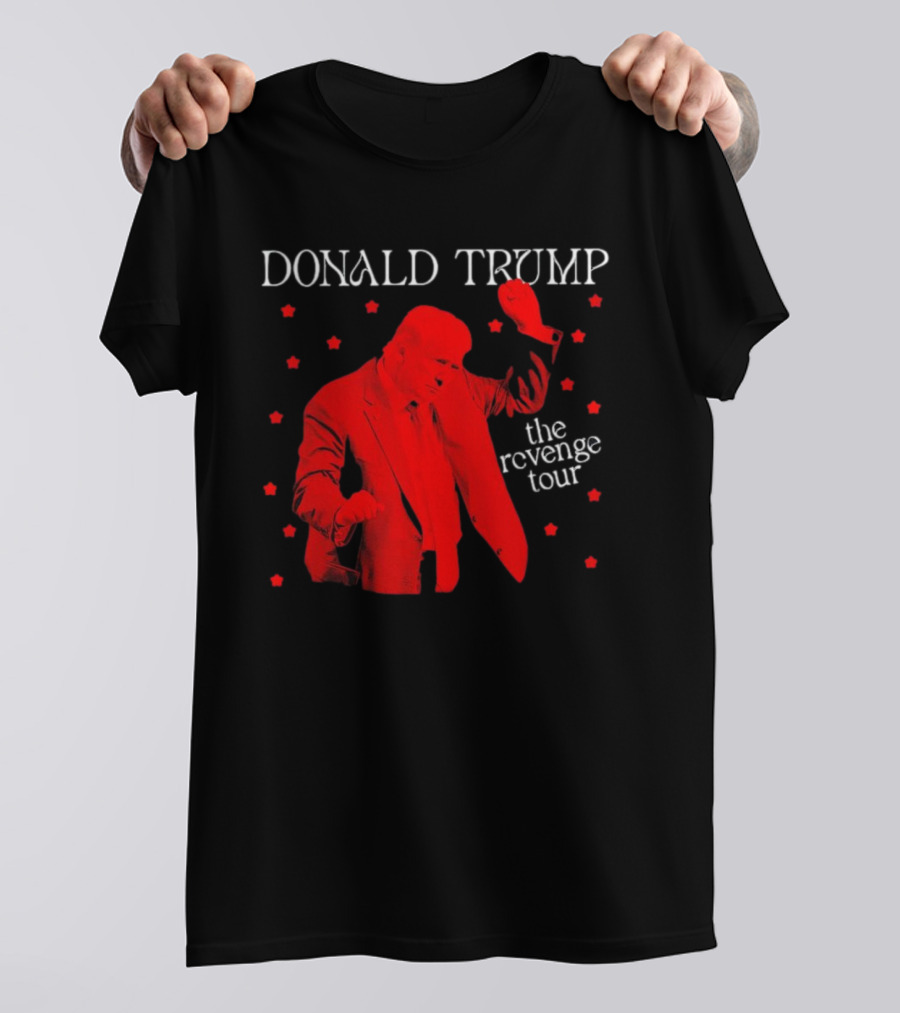 Donald Trump The Revenge Tour Red Silhouette With Stars T-Shirt