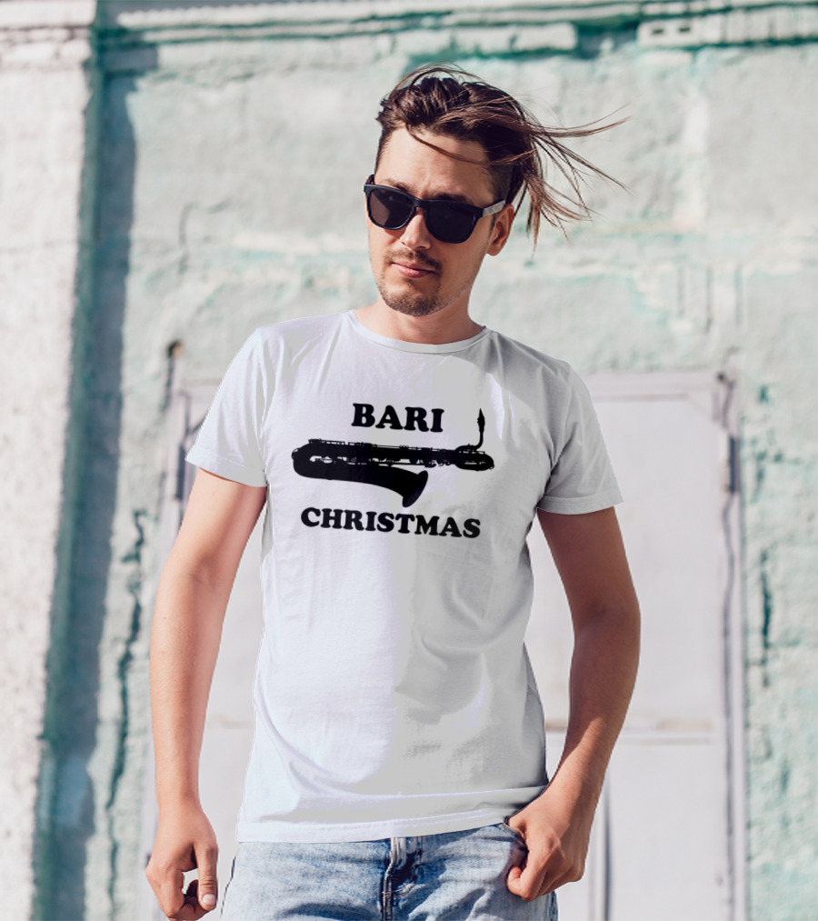 Bari Saxophone Christmas T-Shirt