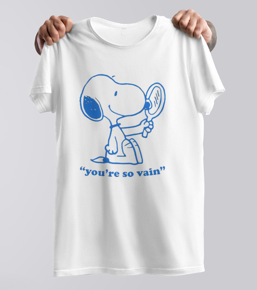 Snoopy You're So Vain Mirror Reflection T-Shirt