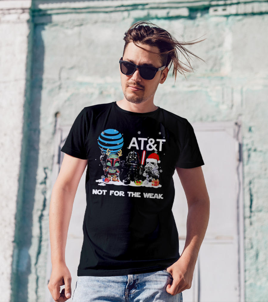 AT&T Star Wars Characters Chibi Not For The Weak Christmas T-Shirt