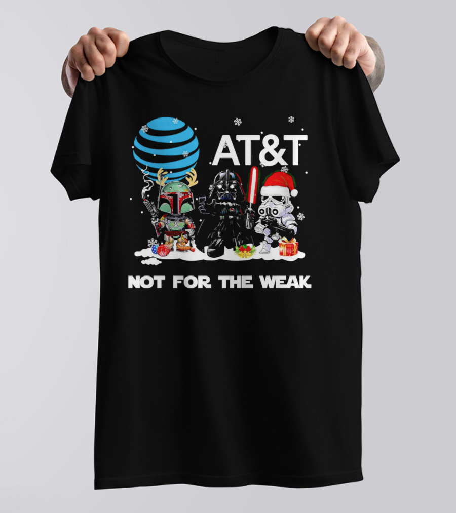 AT&T Star Wars Characters Chibi Not For The Weak Christmas T-Shirt