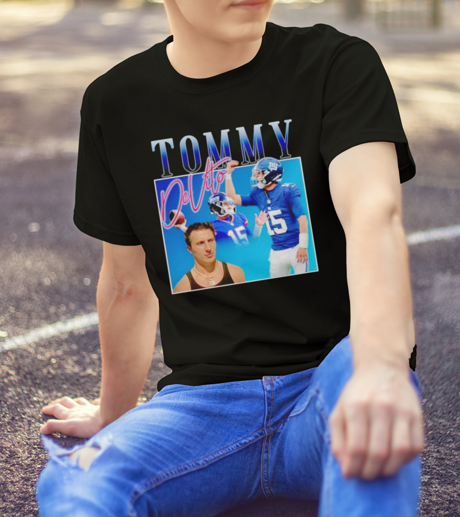 TOMMY DeVito New York Giants Quarterback Legacy T-Shirt