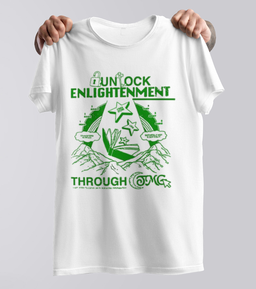 UNLOCK ENLIGHTENMENT THROUGH COSMIC READING LEVEL UP T-Shirt